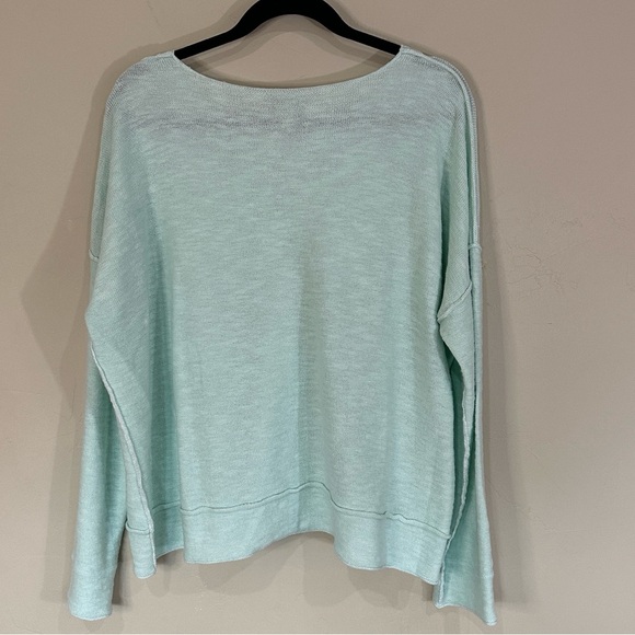 NWT Eileen Fisher organic linen/cotton round neck knit boxy top Sz L | $198 - Picture 5 of 13